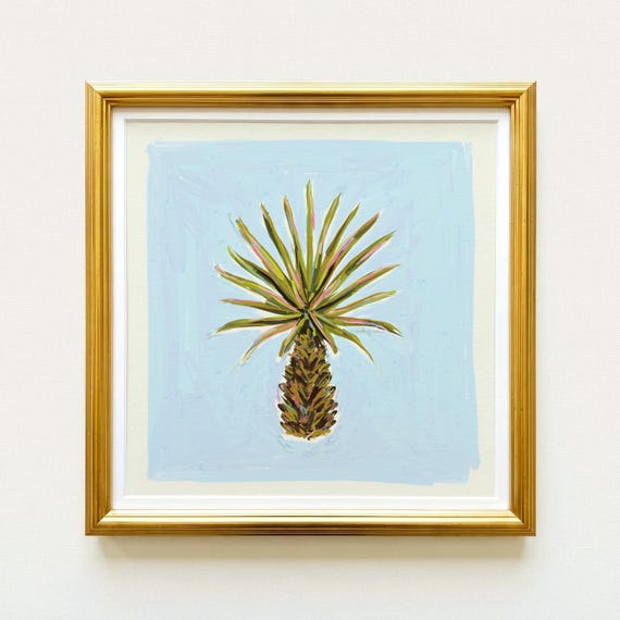 Charleston Palmetto Tree Art Print | Southern Coastal Decor | Digital Download