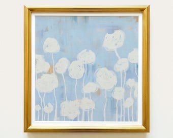 Cream Roses Botanical Print | Hand Drawn Wall Art | Rainey Studio