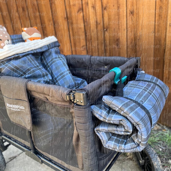 Custom Stroller Wagon Footmuff + Nap Mat + Bumper Cover Set (Patent Pending)