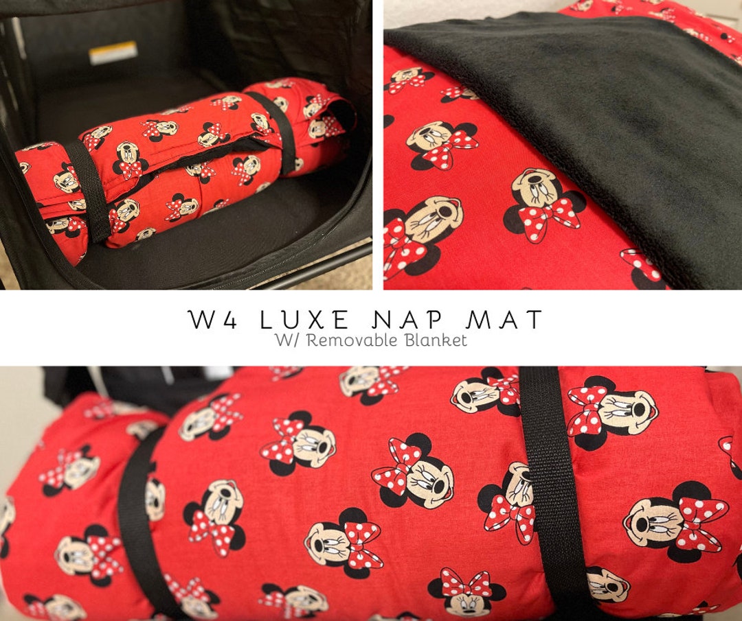 Minnie Mouse Nap Mat With Velcro Straps & Removable Blanket Etsy