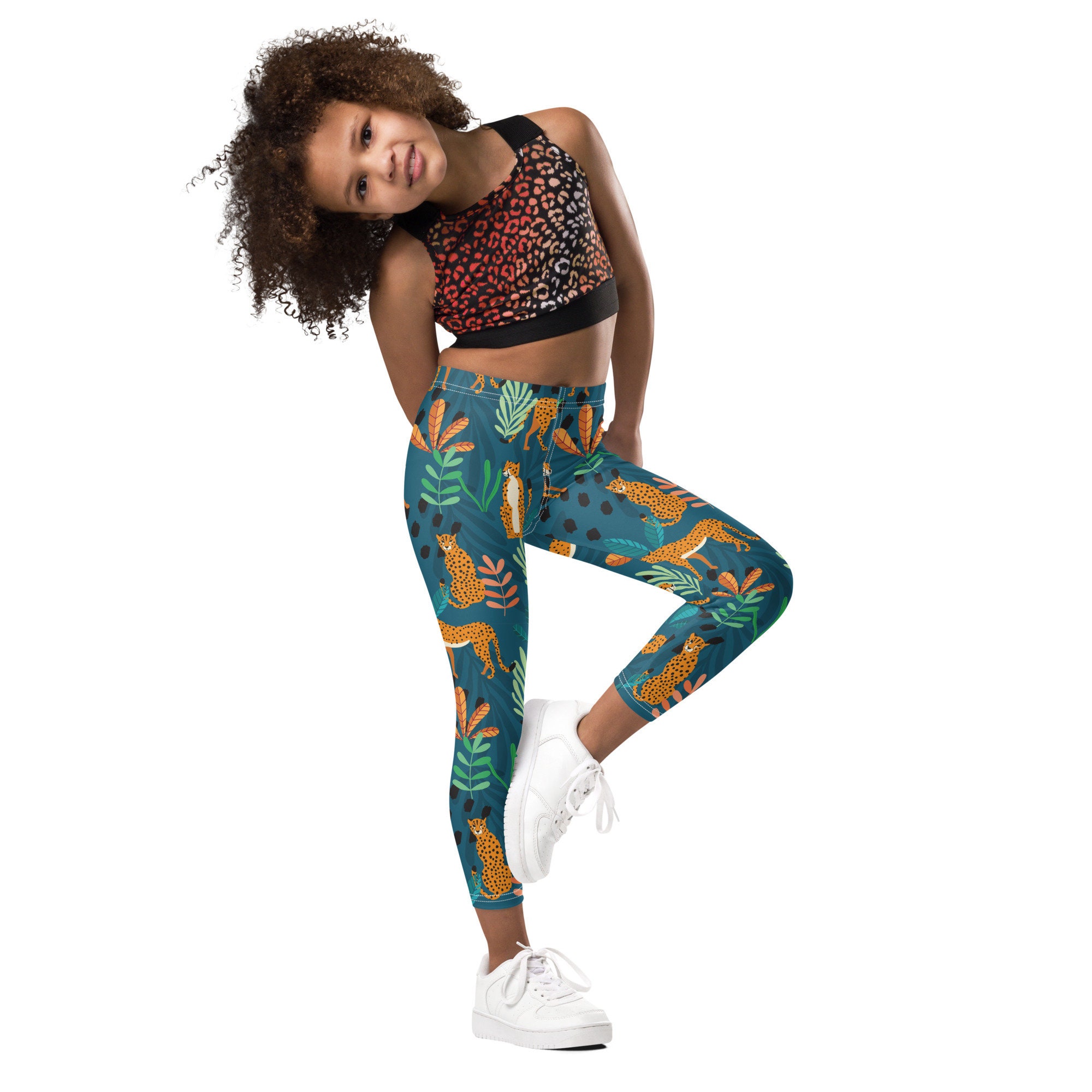 Chita kids legging, jungle animals kids legging, comfortable kids legging