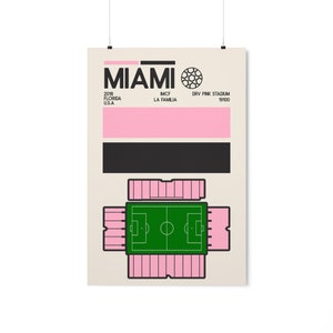 Inter Miami Poster | Inter Miami Stadium Poster / Print | Inter Miami Soccer Print / Poster | Miami Print