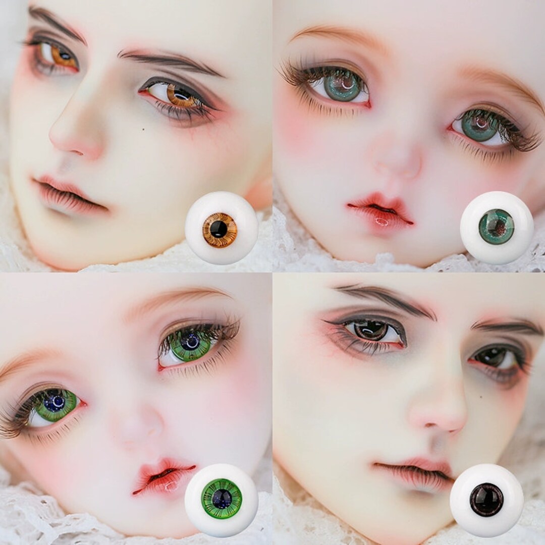 Art Doll Eyes, Customized Doll Eyes in Various Sizes, Handmade Glass