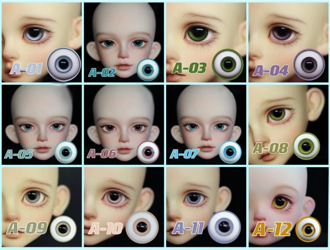 BJD Accessories, Custom Doll Eyes, Handmade Glass Doll Eyes, Art Doll