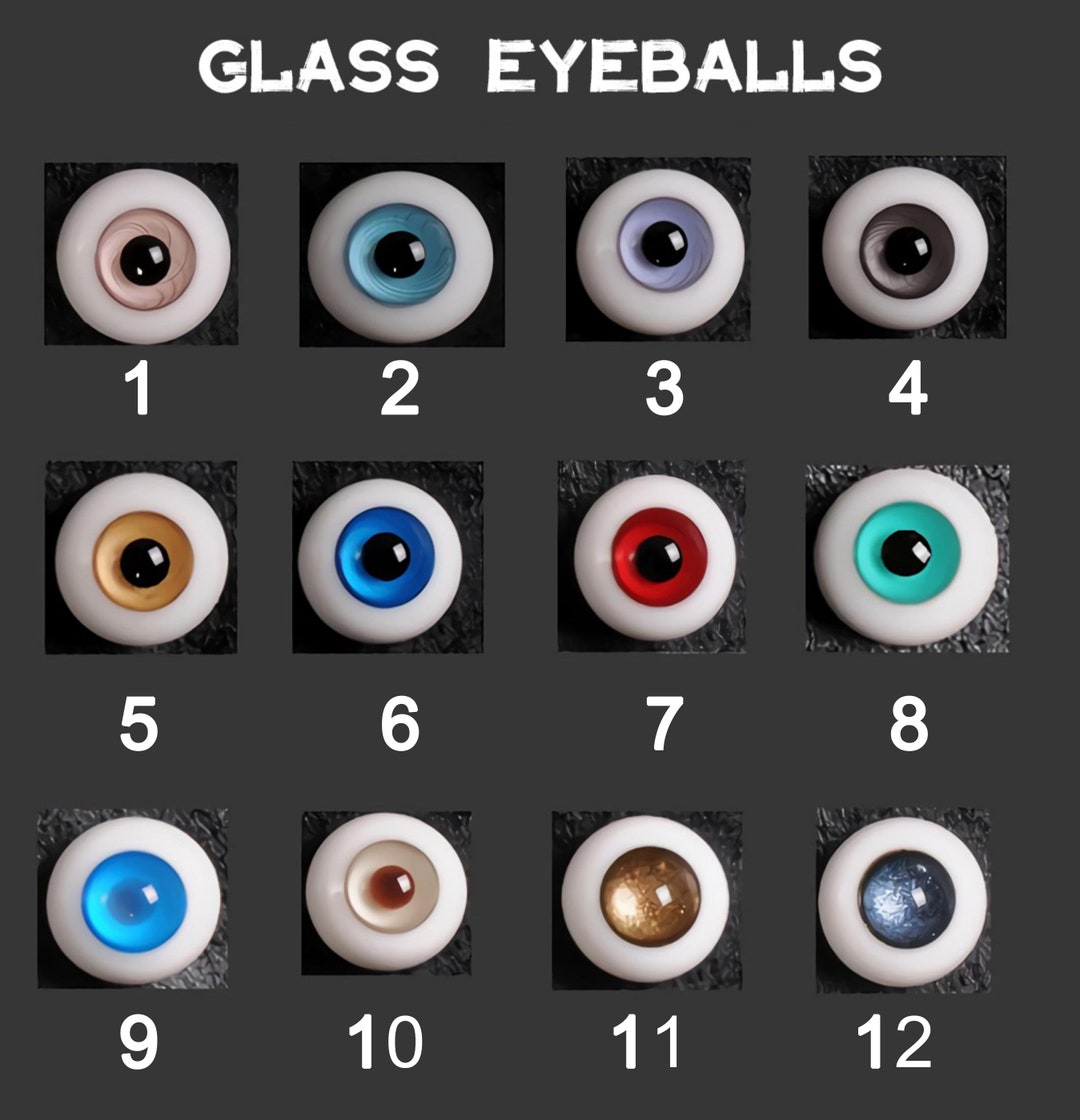 Glass Doll Eyes, BJD Toy Eyes, Art Doll Eyes, Handmade Lampwork Glass