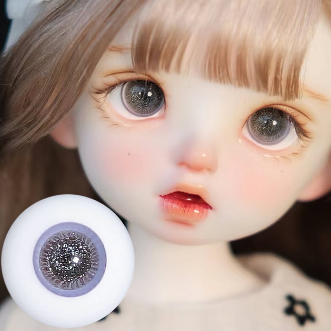 Purple Blue Star Eyes Glass Eyes, Doll Accessories Safety BJD Eye, Art