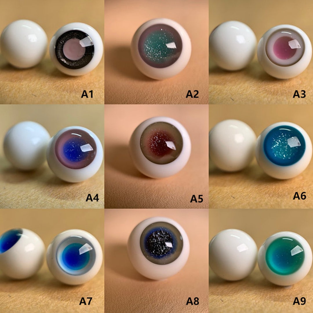 Movable Colored Glass Eyeballs, Custom Doll Eyes, Personalized Toy Doll