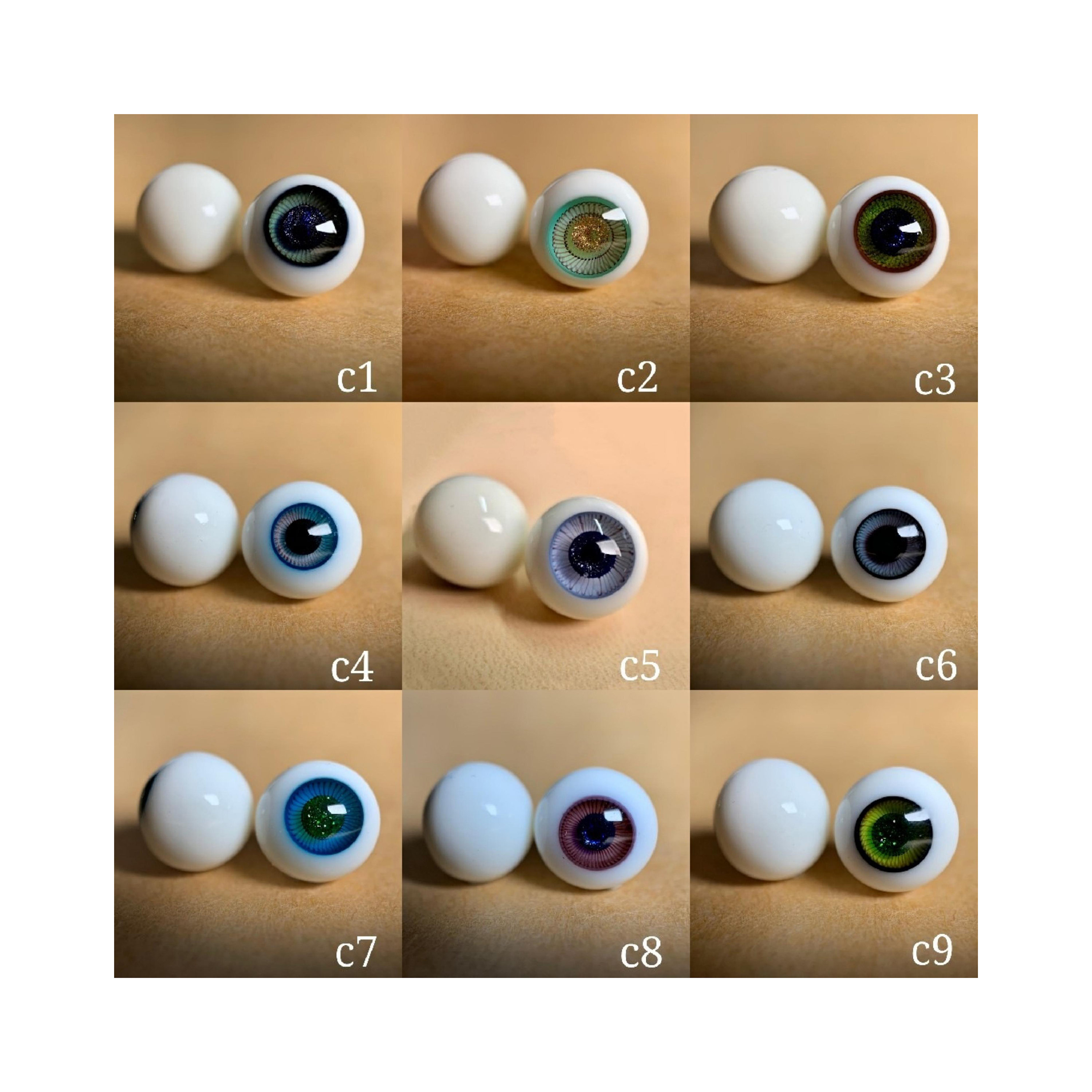 Realistic Doll Eyes Resin Eyes,safety Eyes BJD Eyes 12mm 14mm 16mm 18mm Toy  Eyes Small Iris/normal Iris 