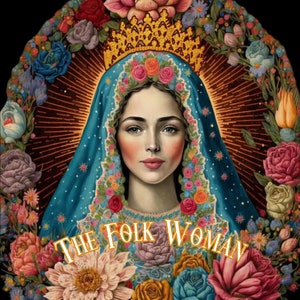 Our Lady Queen of Heaven, 8x10 Altar Print,Vintage Inspired Mother Mary, Catholic Art, Religious Art, The Virgin Mary Art, Mother Mary Ar
