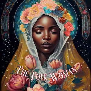 Our Lady of Kibeho 11x14 Altar Print, Pop Art Mother Mary, Catholic Art, Religious Art, Spiritual Art, The Virgin Mary Art, black madonna