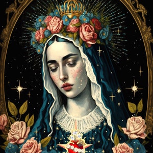 Unsere Liebe Frau der Schmerzen digitaler Download, katholische Kunst, religiöse Kunst, spirituelle Kunst, die Jungfrau Maria Kunst, Mutter Maria Kunst, Schmerzen Mariens,