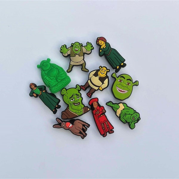 HIGH-Q & FREE CHARM Shrek Charms | Ogre |Green | Donkey