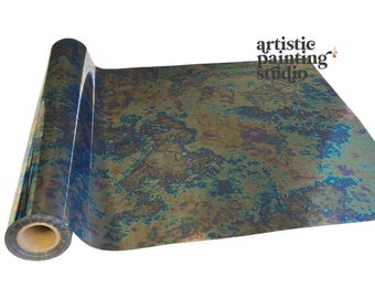 Odell Heat Transfer Foil Sheet, Artisan Metallic Foil for Furniture Art & Mixed Media Crafts