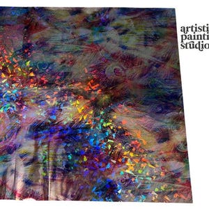 Spicy Lil’ Mama Metallic Foil Sheet, Multicolor Decorative Foil for Crafts, Fabric Art, Furniture Design & DIY Projects 画像 5