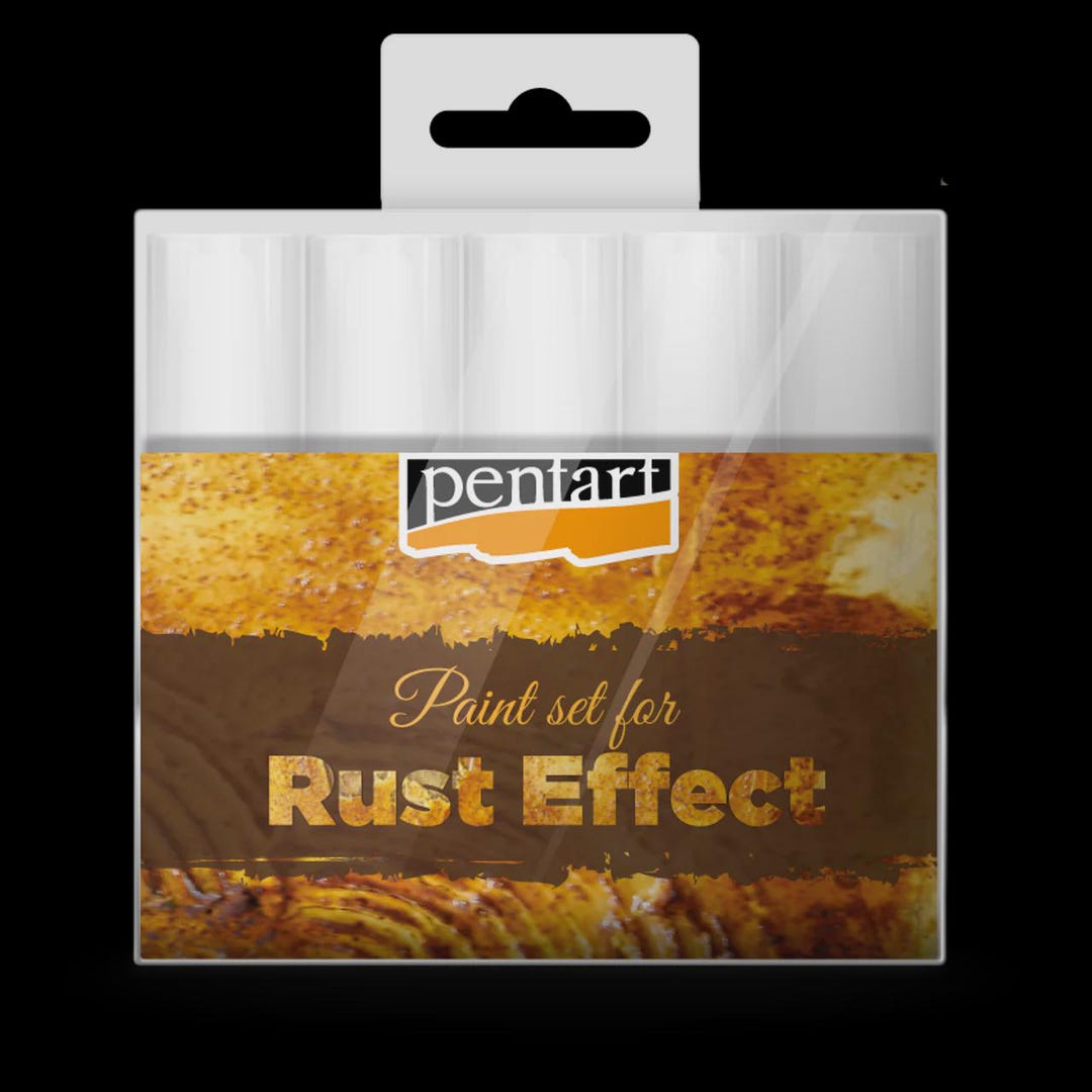 Pentart Rust Effect Paint Set | Faux Rust Finish, Acrylic Rust Paint ...