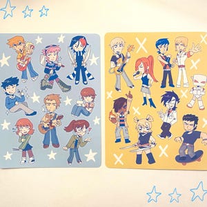 Scott Pilgrim Vinyl Sticker Sheets