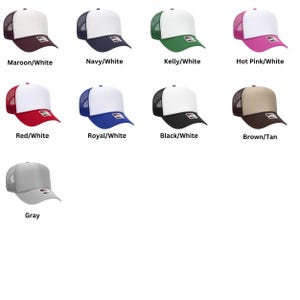OTTO Blank Trucker Hat - Wholesale - Foam Trucker Hat - Mid Profile Trucker Hat