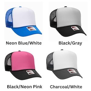 OTTO Blank Trucker Hat - Wholesale - Foam Trucker Hat - High Profile Trucker Hat