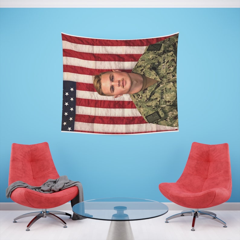 Zach Bryan Tapestry Zach Bryan Navy Zach Bryan American Etsy