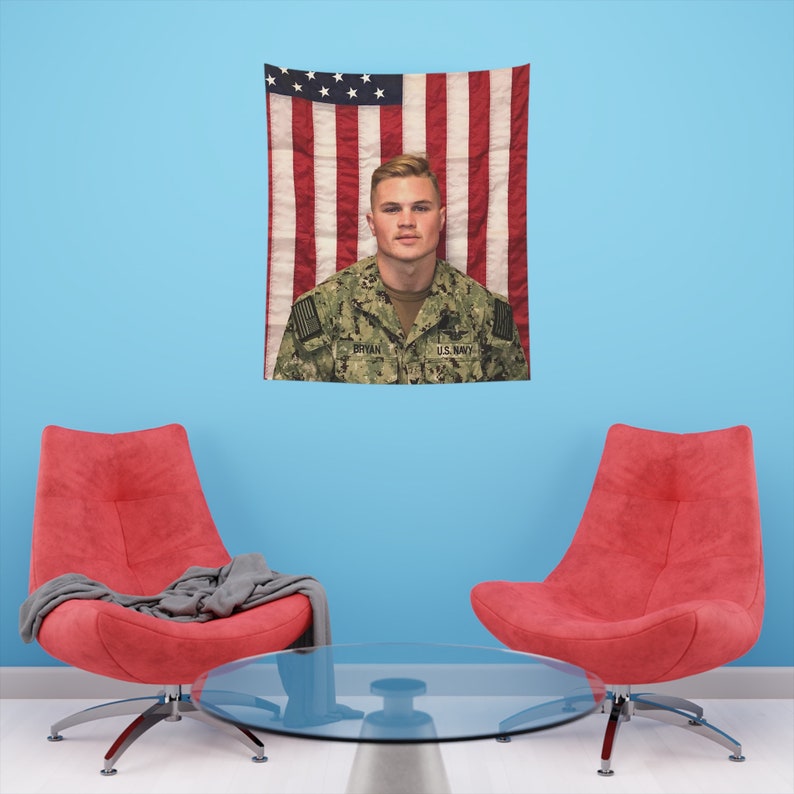 Zach Bryan Tapestry Zach Bryan Navy Zach Bryan American Etsy