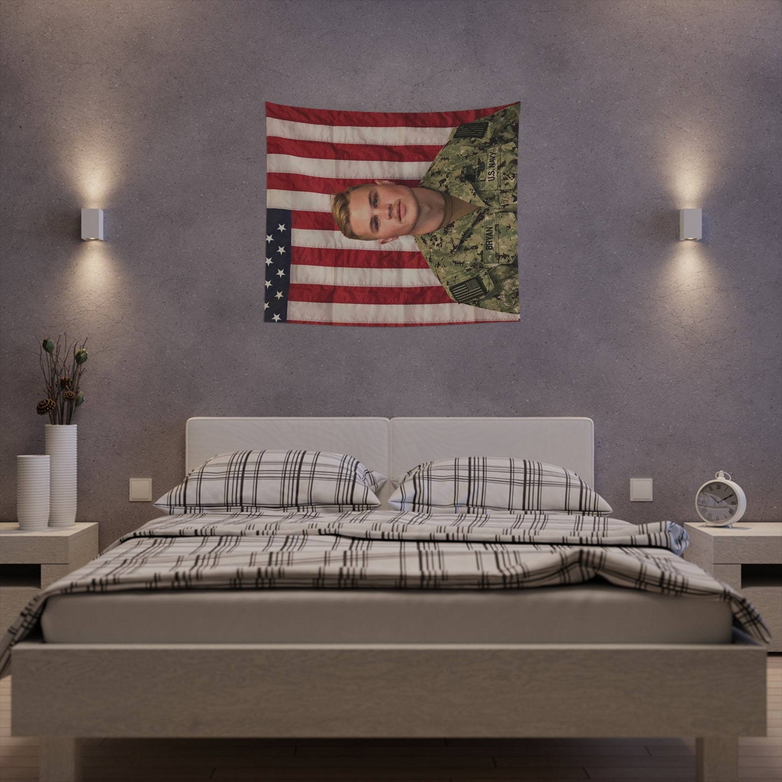 Zach Bryan Tapestry Zach Bryan Navy Zach Bryan American Etsy