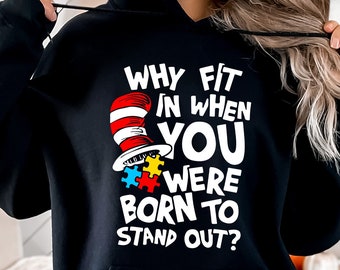 Autism Awareness Hoodie: Dr. Seuss Inspired Design
