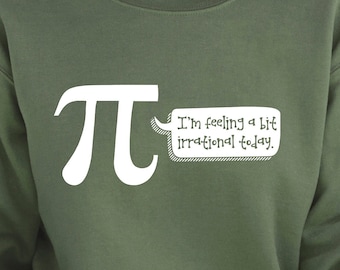 Irrational Pi Day Sweatshirt, Funny Math Teacher Hoodie
