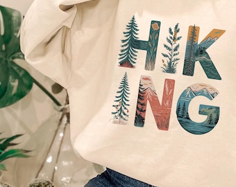 Hiking Sweatshirt: Outdoorsy Nature Adventure - Gildan 50/50 Blend