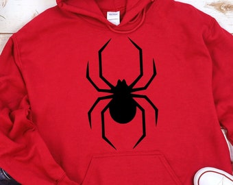Spider Hoodie: Cotton Blend Animal Lover Gift