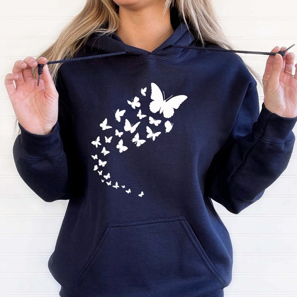 Butterfly Sweatshirt For Women,Butterfly hoodies, Butterfly Shirt,Autumn Sweatshirt,Sweatshirt For Women,Butterfly Lover shirts,Cozy sweats