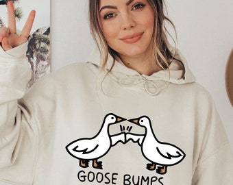 Funny Goose Bumps Hoodie, Silly Goose Sweatshirt