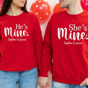Custom Couple Sweatshirts: Valentines Matching Hoodies