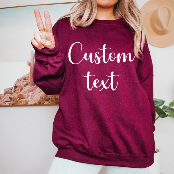 Custom Unisex Hoodie and Sweatshirt(Crewneck) Custom Design,Custom Logo, Pocket Print, Personalized Hoodie and Sweatshirt,Custom Text Hoodie