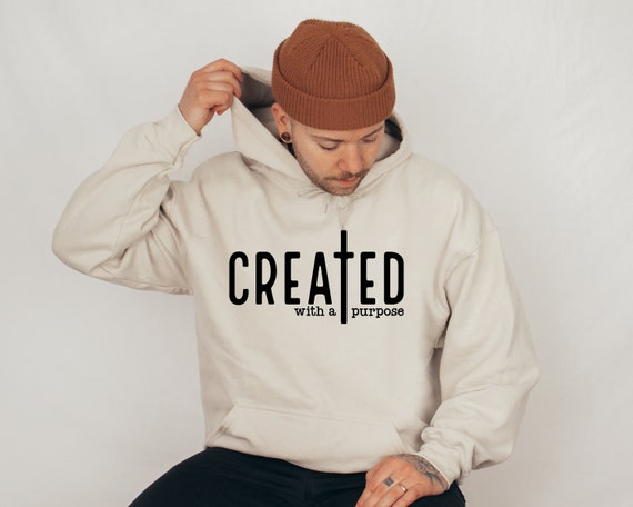 Created With a Purpose Trendy Christian Sweatshirts Created With a Purpose Trendy Christian Sweatshirts