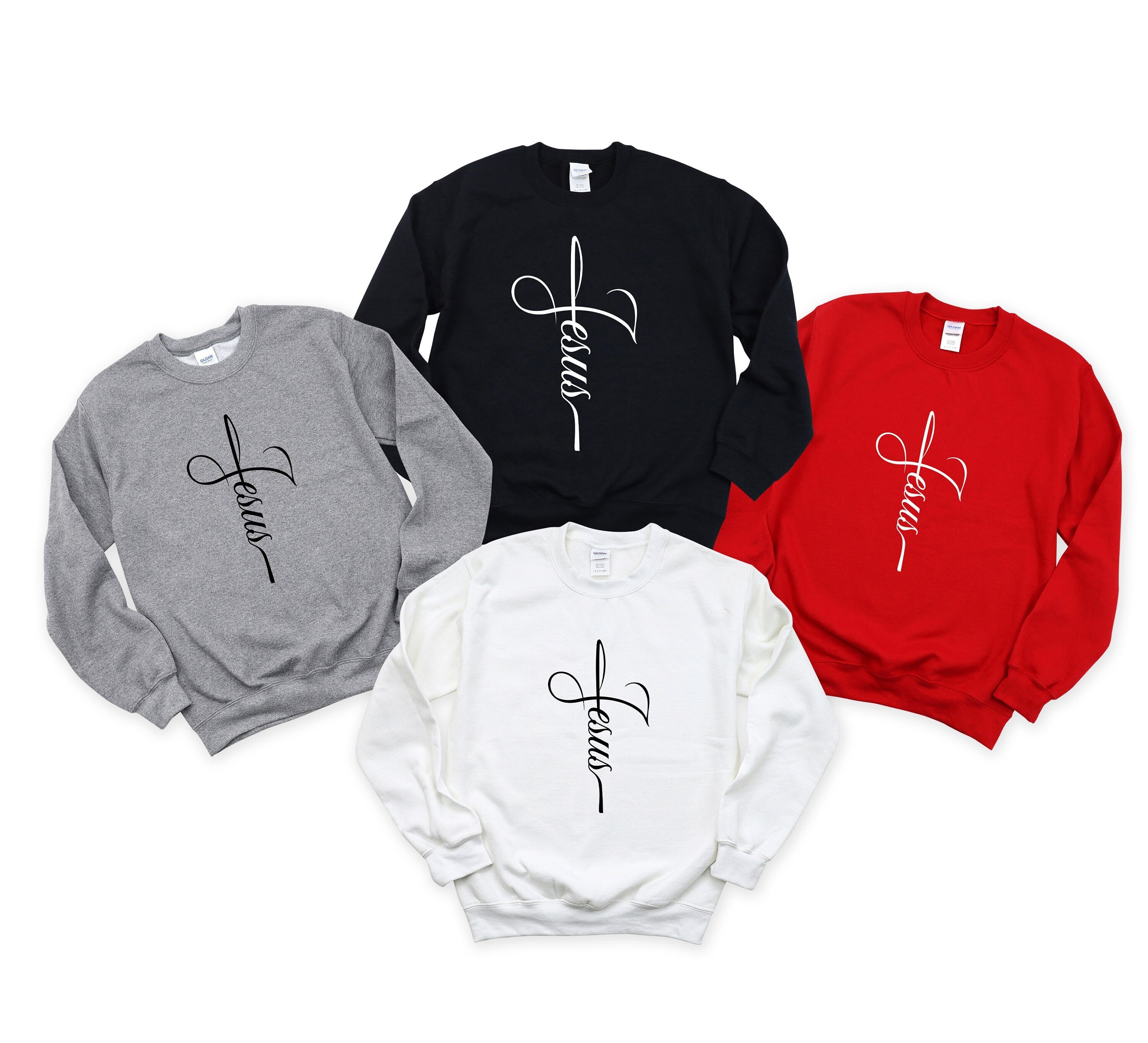 Cross Sweatshirt - Etsy