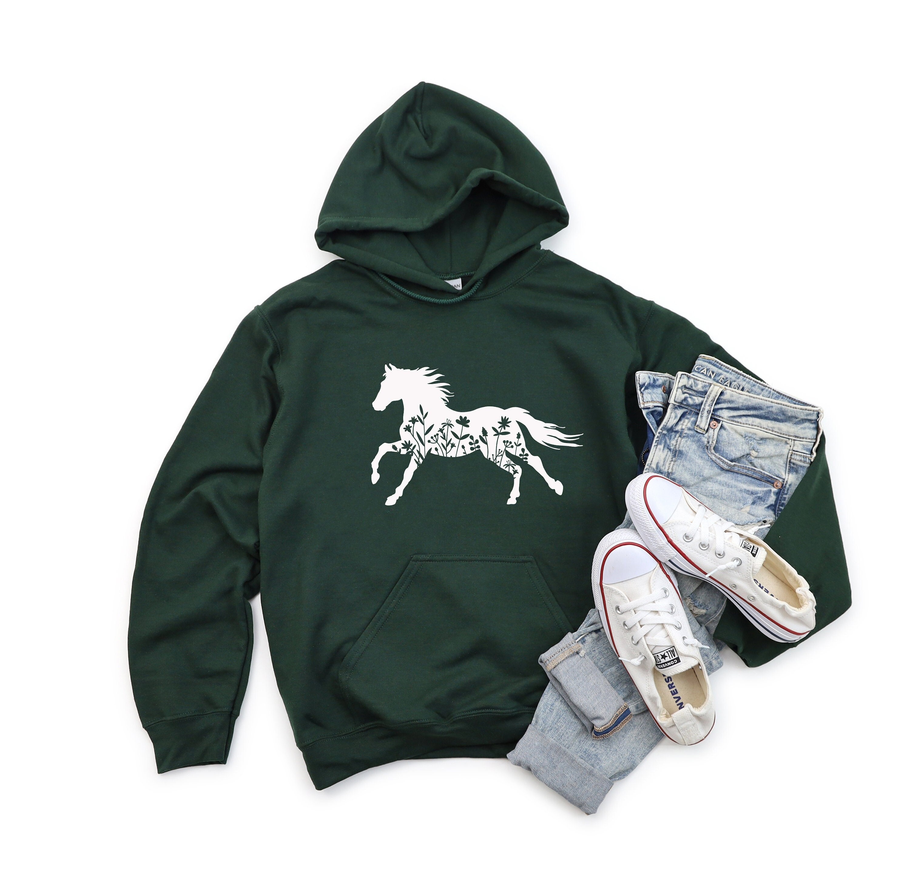 Horse Hoodie Etsy