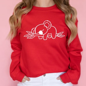 Pattern Print Koala Women's Sweatshirt