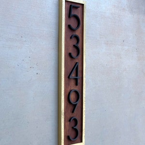House Number Sign, Vertical Address Numbers, House Number Plaque ...
