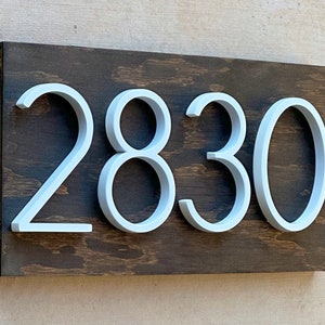 Números de casas, Números de endereço, Números de casas modernos, Placa com número de casa, Placa de madeira, Presente de boas-vindas, Presente para casa, Placa de madeira personalizada