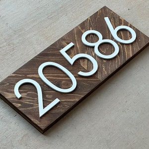 Placa com número de endereço, placa de endereço residencial, placa com número da casa, placa com número da casa, placa estilo fazenda, presente de boas-vindas, presente para casa nova