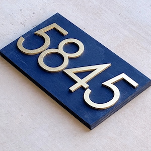 House Numbers, Address Numbers, Modern House Numbers, House Number Plaque, Wood Sign, Housewarming Gift, Home Gift, Personalized Wood Sign