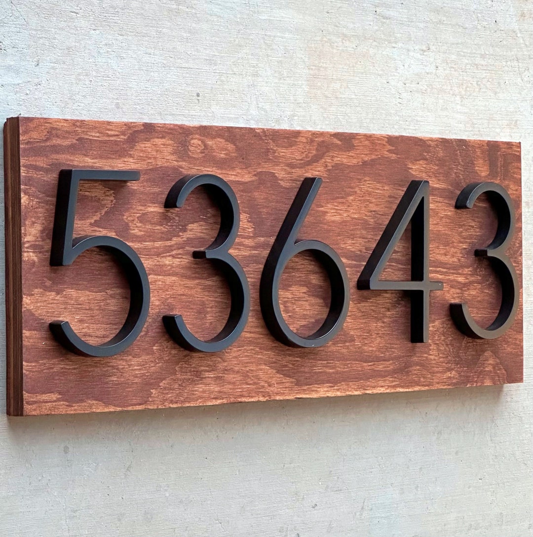 House Numbers, Address Numbers, Modern House Numbers, House Number ...