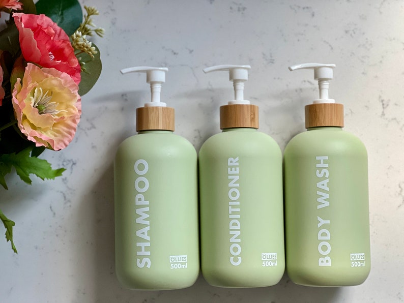 Shampoo Conditioner Body Wash Refillable Bottlesset of Etsy