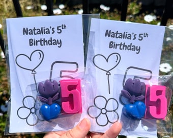 Custom Coloring Pages with Handmade Crayons: Birthday Party Favors