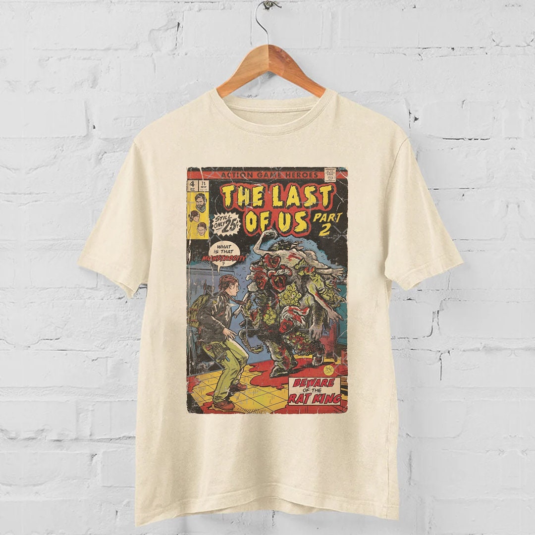 Discover The Last of Us 2 - Rat King Fan Art Vinatge Shirt, Video game Comic Book Cover Style T-Shirt