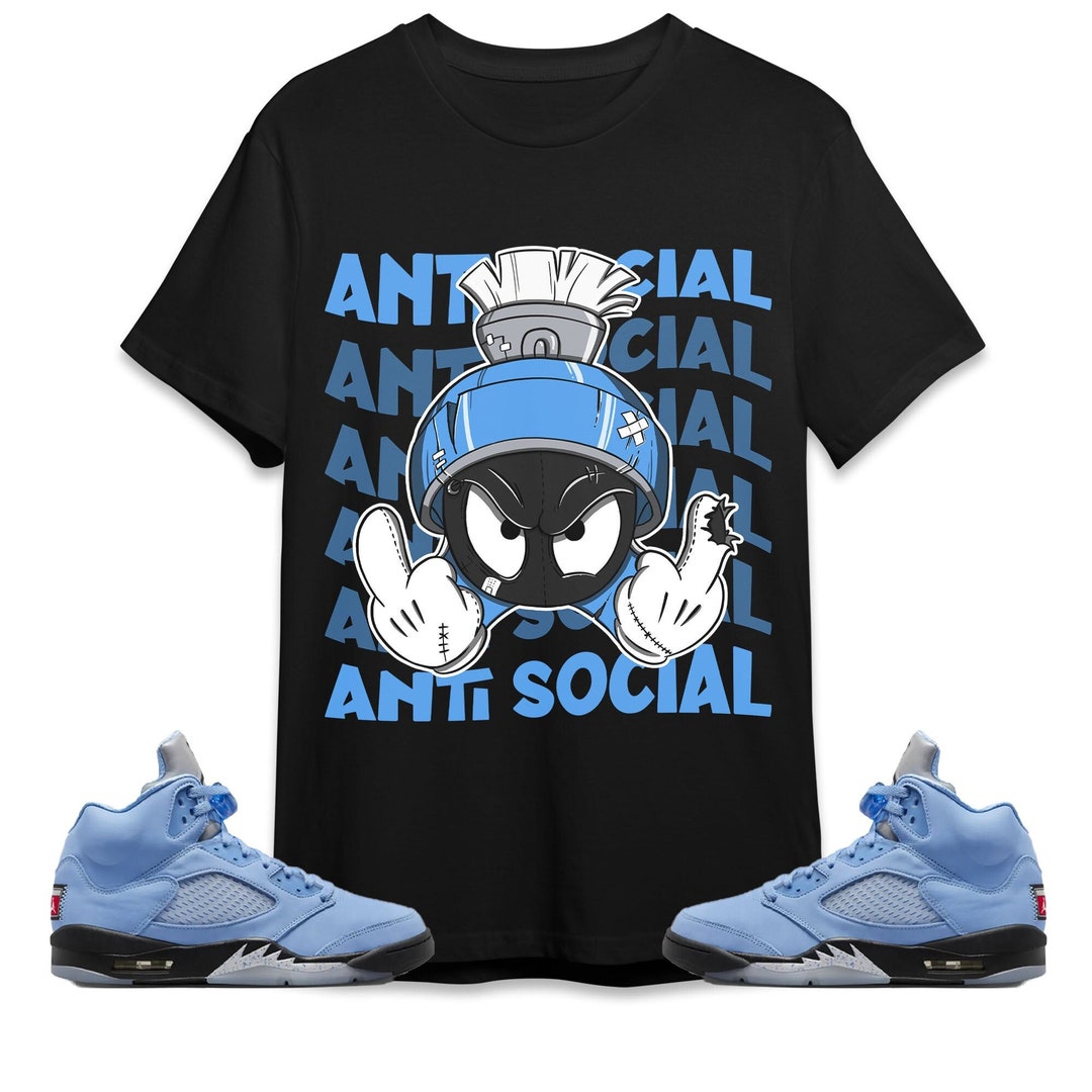 Anti Social Marvin the Martian Unisex Shirt Match 5s - Etsy