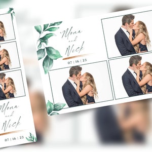 Floral Photobooth Template, Wedding Photobooth Template,  4x6 Wedding Photo booth Template, Photo Booth Template Wedding