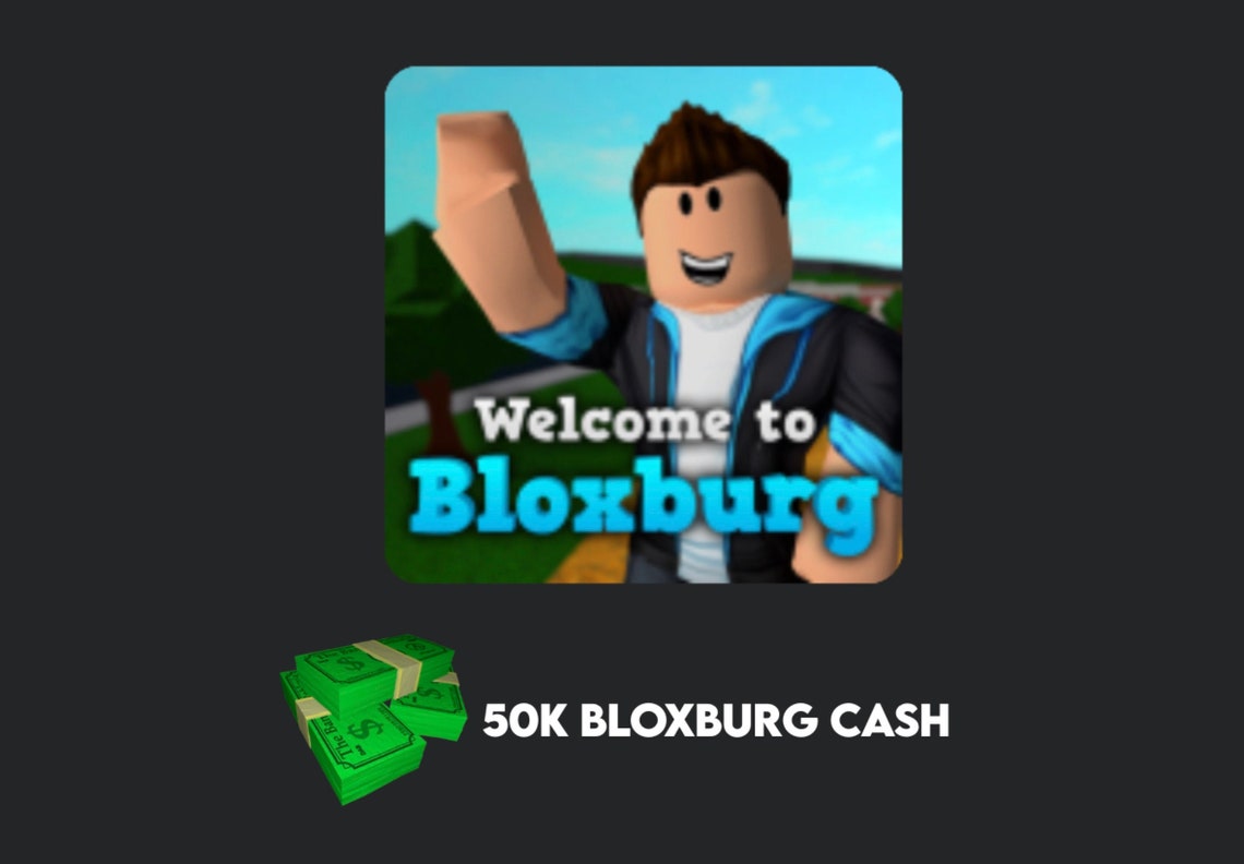 50K Bloxburg Cash Robloxau Etsy