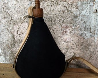 Bota de Vino Brocal de Madera litro Pez México