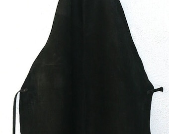 Mandil de Cuero Artesano Negro